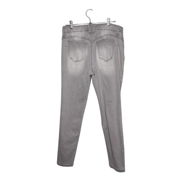 Royalty for me wanna betta butt grey midrise skinny jeans size 10 - Picture 2 of 5